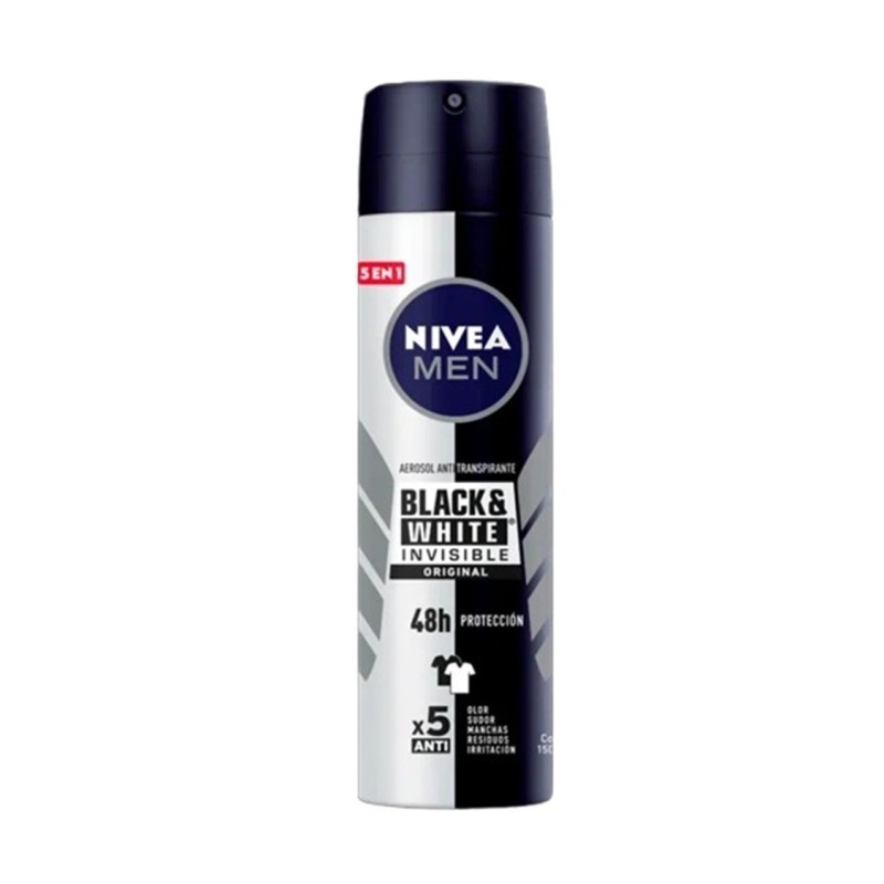 Desodorante Spray Nivea Men Invisible Black & White 48h 150ml