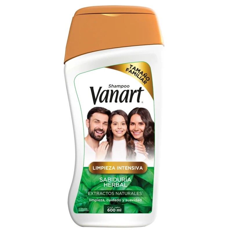 Vanart Shampoo Limpieza Intensiva Sabiduría Herbal 600ml