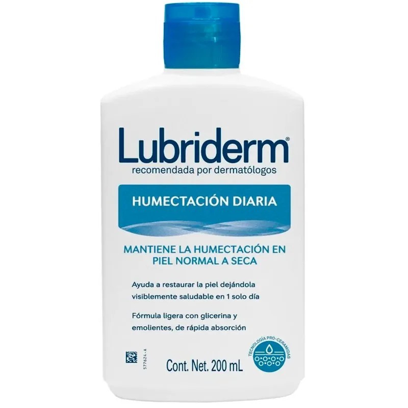 Crema Corporal Lubriderm humectación diaria piel normal a seca 200ml